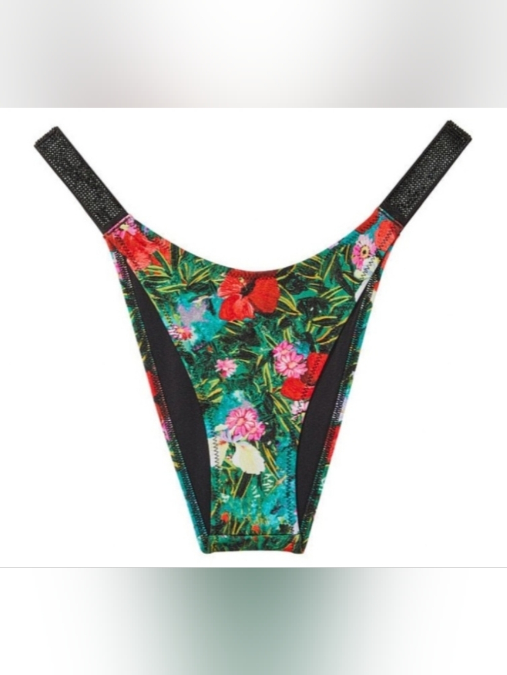 VS Swim Shine Strap Brazilian Bikini Bottom Tropical Island Getaway